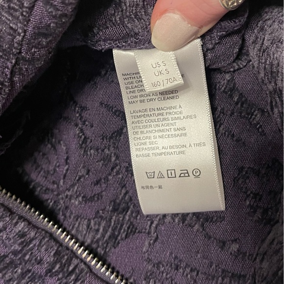 Retro Whimsigoth Urban Outfitters Retro Textured Zipper Detail Mini Skirt Small - Picture 6 of 8